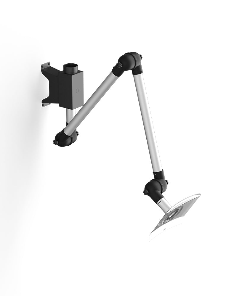 Czarne ramię wyciągowe - Punktowy wyciąg do ściany